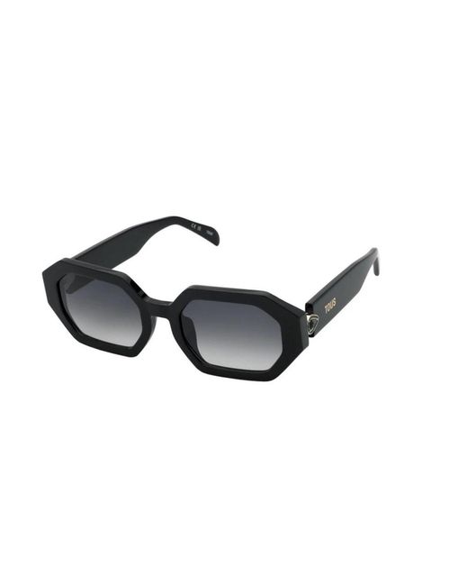 Tous Black Shiny sonnenbrille mit smoke gradient gläsern
