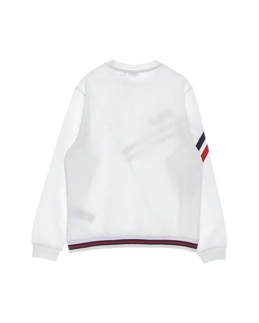 Fila Hoodies & Sweatvesten ,Wit ,Katoen Lichtgewicht Crewneck Sweatshirt Wit in het White voor heren