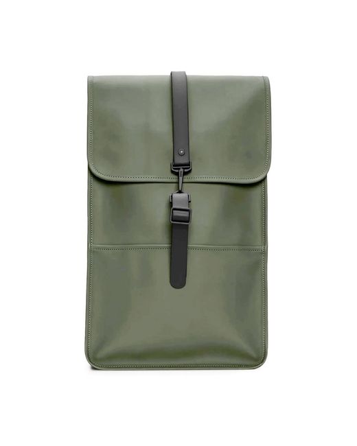 Rains Green Backpacks