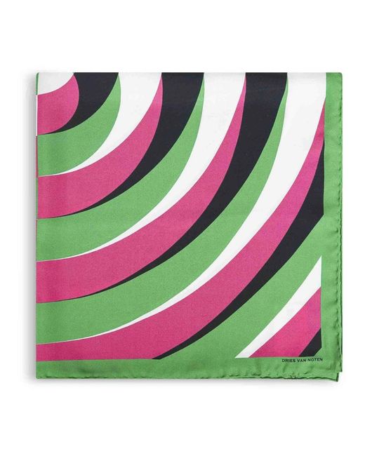 Dries Van Noten Pink Silky Scarves