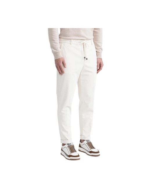 Peserico White Chinos for men