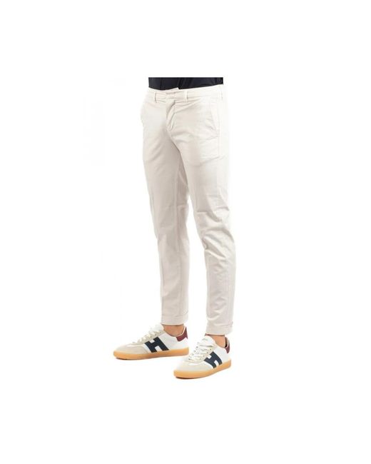 Fay Natural Slim-Fit Trousers for men