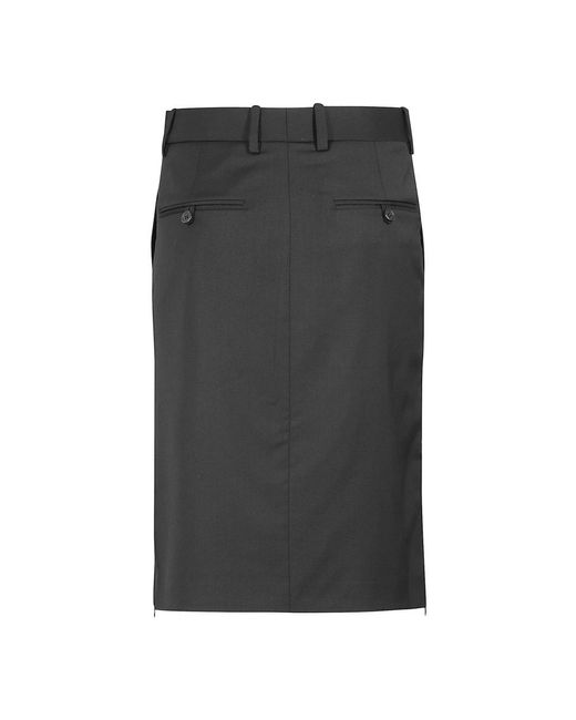 Helmut Lang Midi Skirts in het Gray