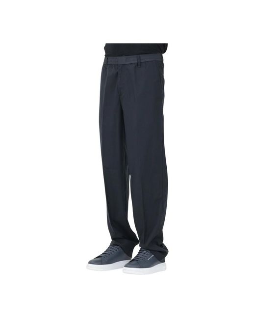 ARMANI EXCHANGE Straight Trousers in het Blue voor heren