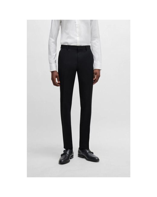 HUGO Black Suit Trousers for men