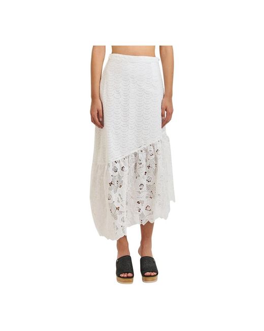 Guess Gray Midi Skirts