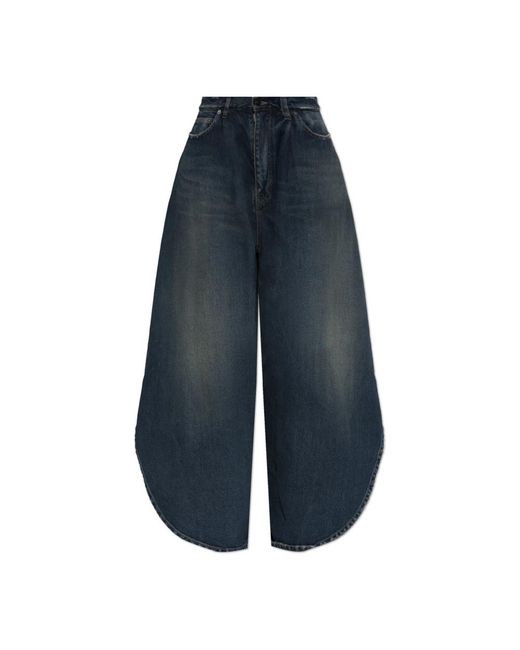 Balenciaga Blue Wide Jeans
