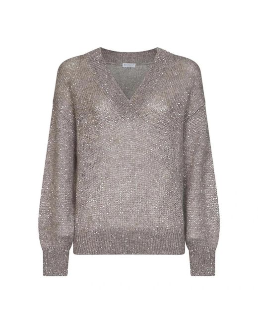 Brunello Cucinelli Truien in het Gray