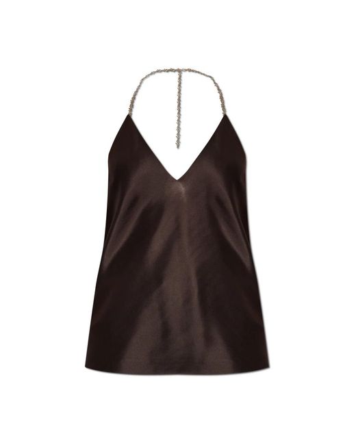 Sportmax Brown Sleeveless Tops