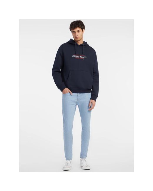 Guess Blue Hoodies for men