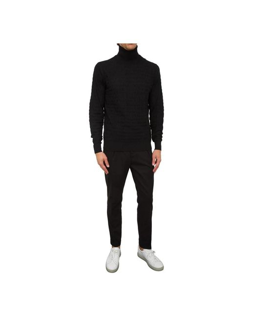Emporio Armani Black Turtlenecks for men