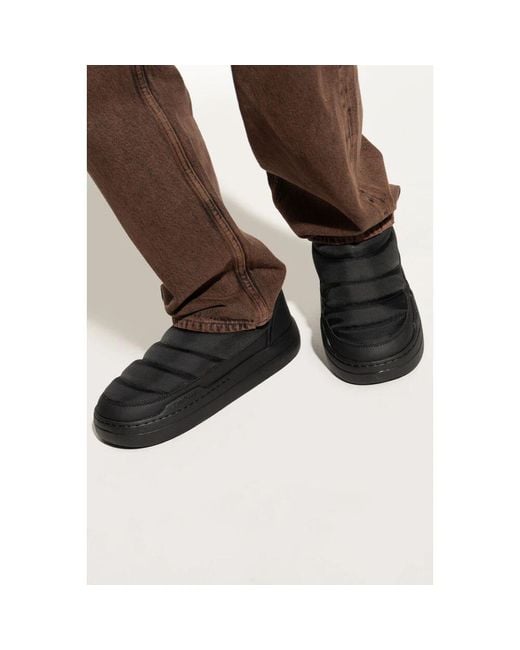 Winter Boots Moon Boot de hombre de color Black