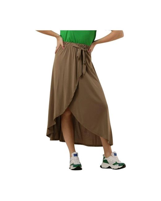 Object Green Brauner Midi-Rock