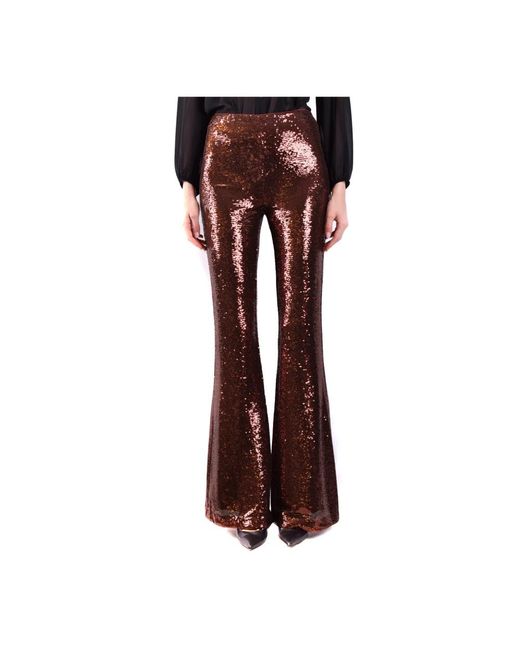L'Agence Brown Wide Trousers