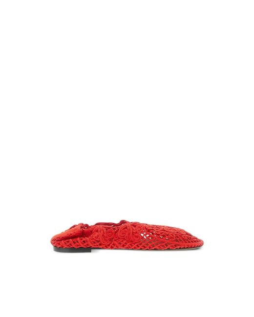 Odissi Red Ballerina Shoes