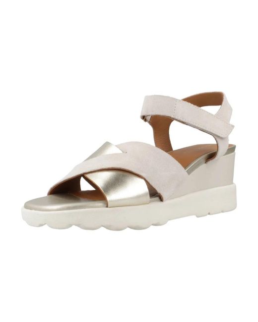 Geox Schoenen ,Wedges in het Metallic