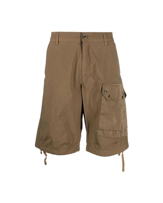 C P Company Natural Long Shorts for men