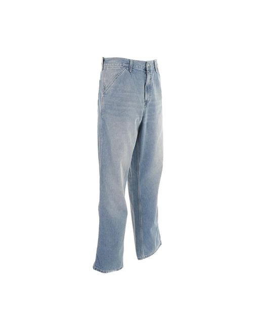 Carhartt Blue Straight Jeans for men