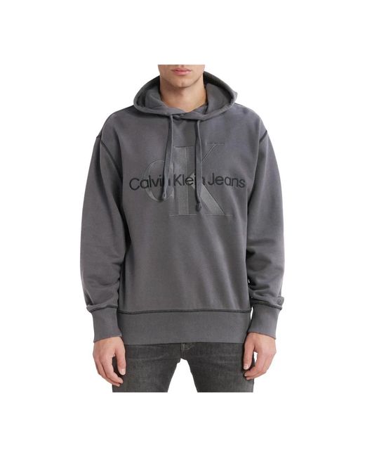Calvin Klein Gray Hoodies for men