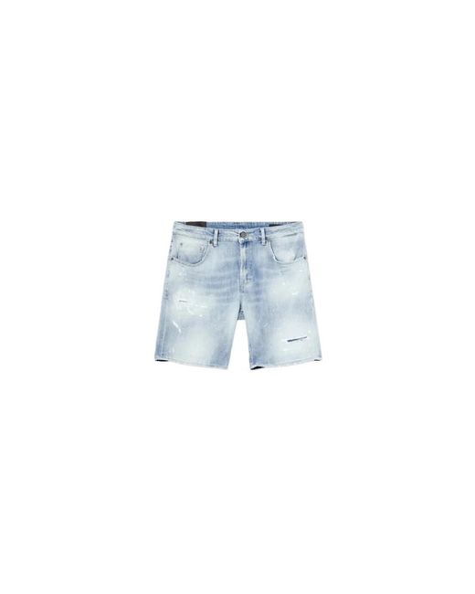 Dondup Blue Denim Shorts for men
