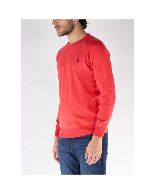Knitwear > round-neck knitwear U.S. POLO ASSN. pour homme en coloris Red