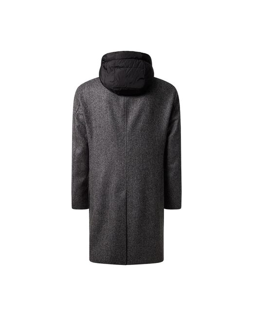 Baldessarini Jassen ,Zwart ,Wol B0 18740.1100 Bld-Collo-P Wollmantel Mit Kapuze in het Black voor heren