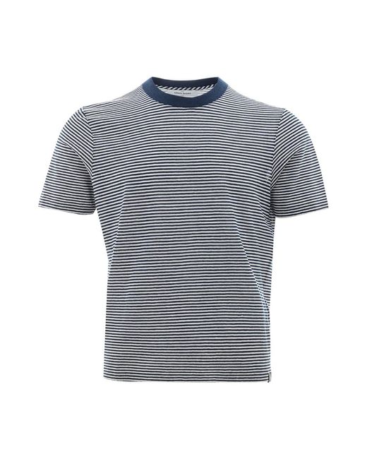 Gran Sasso Blau gestreiftes t-shirt in Gray für Herren