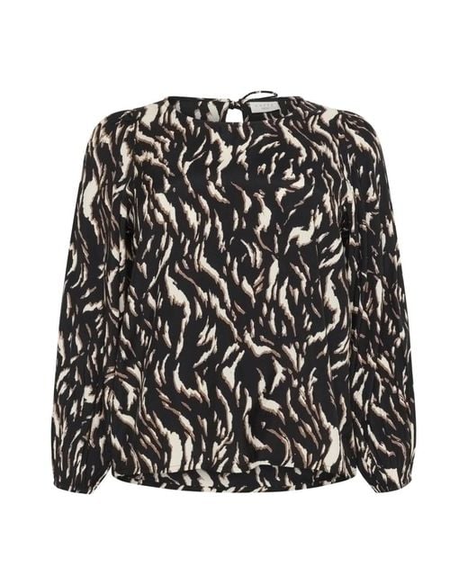 Blouses Kaffe de color Black
