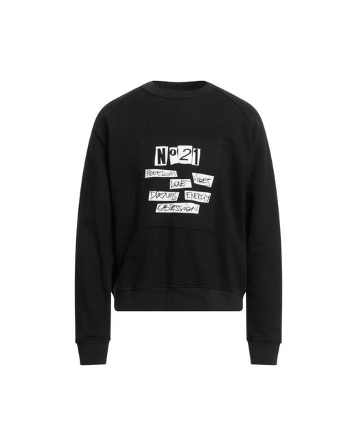 N°21 Black Sweatshirts for men