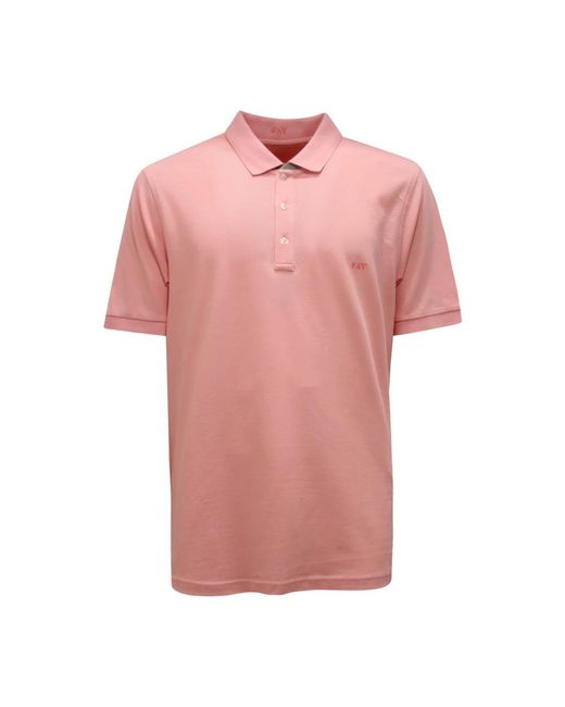 Fay Pink Polo Shirts for men