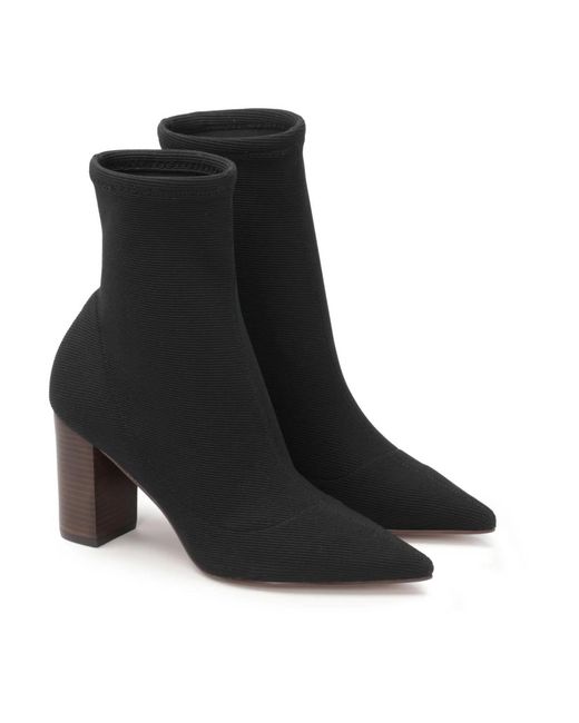 Kazar Black Schwarze Stiefel Mit Slip-On Elastischem Obermaterial
