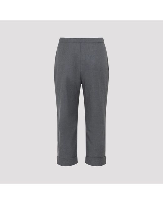 Co. Cropped Trousers in het Gray