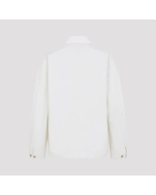 Carhartt Jassen ,Wit ,Katoen Wax Jacket in het White voor heren
