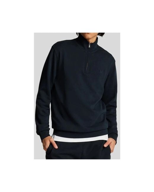 Lyle & Scott Blue Zip-Throughs for men
