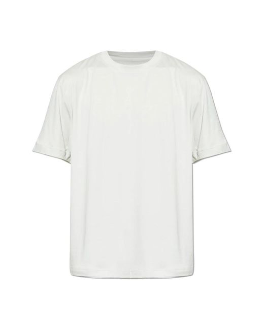 Eleventy Tops ,Wit ,Katoen T-Shirt Met Ronde Hals in het White voor heren