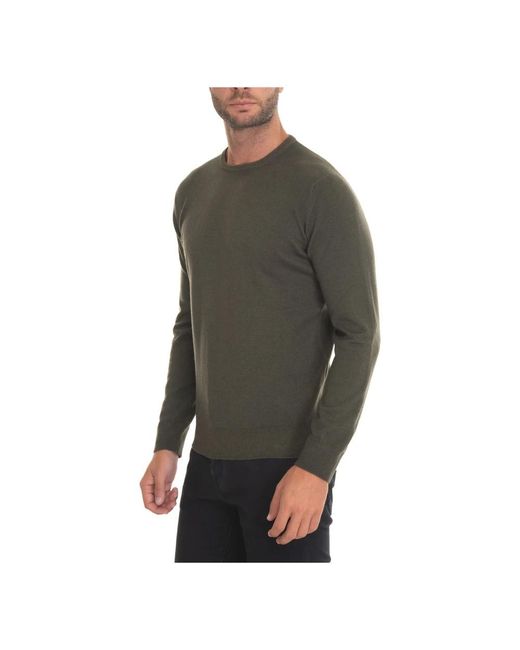 hindustrie Green Round-Neck Knitwear for men