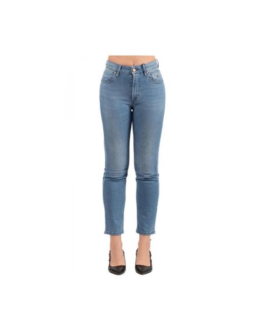 Jeans > cropped jeans Jeckerson en coloris Blue