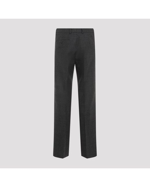 Prada Gray Straight Trousers for men