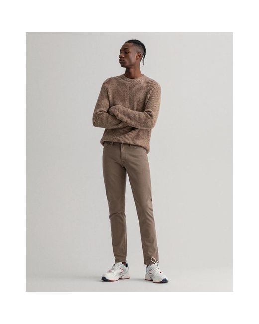 Gant Brown Slim Fit Jeans for men
