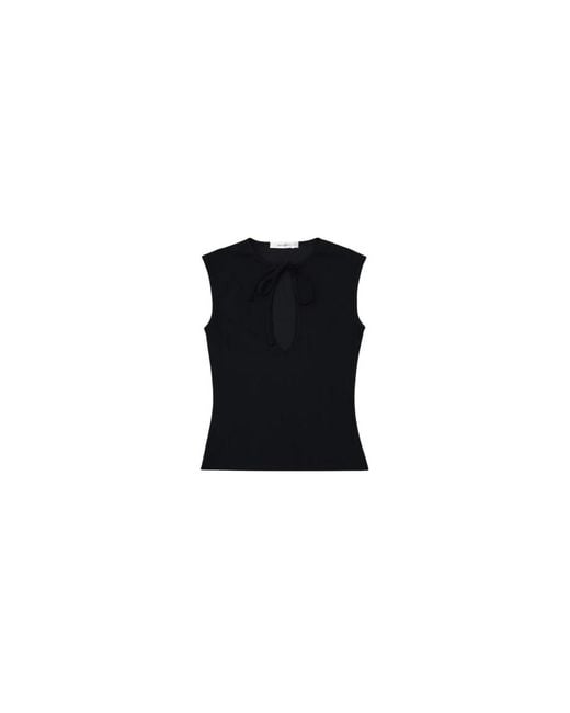 GIMAGUAS Black Sleeveless Tops