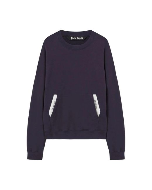 Palm Angels Blue Sweatshirts