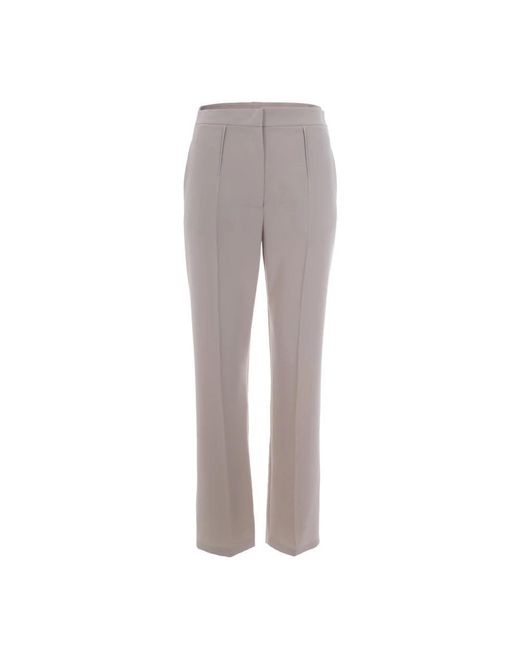 Patrizia Pepe Gray Wide Trousers
