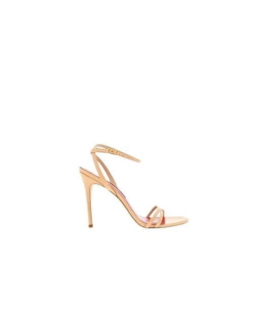 Carolina Herrera Metallic High Heel Sandals