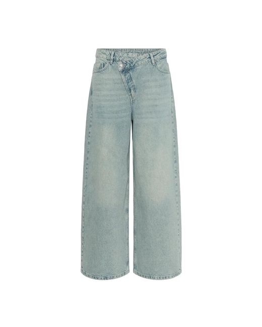 My Essential Wardrobe Women's Blue Wide Jeans