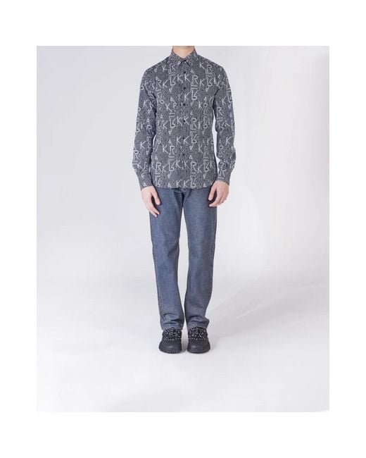 Casual Shirts Karl Lagerfeld de hombre de color Blue