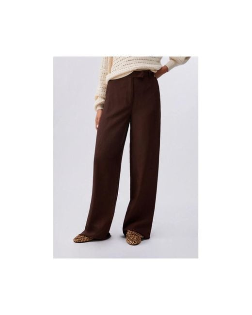 Liu Jo Brown Wide Trousers