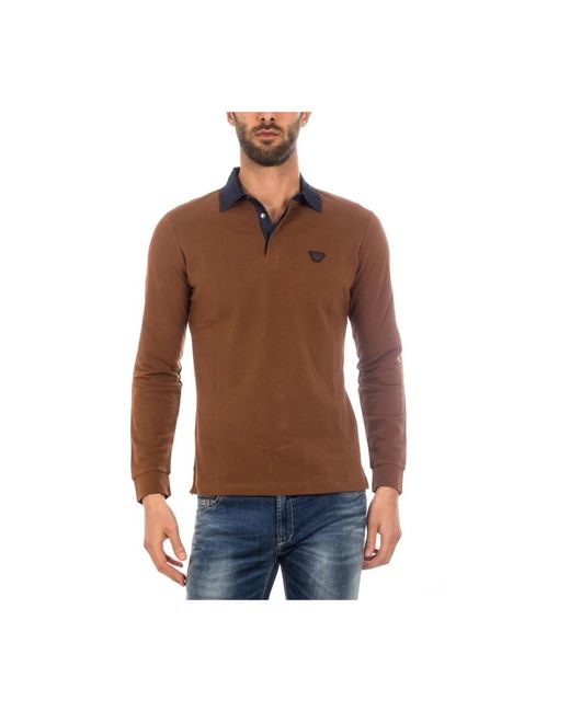 Armani Jeans Brown Polo Shirts for men