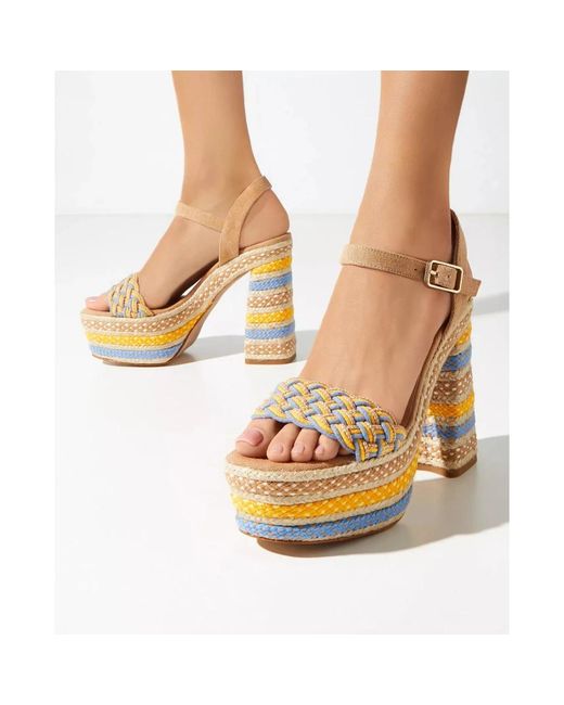 Castaner Metallic High Heel Sandals