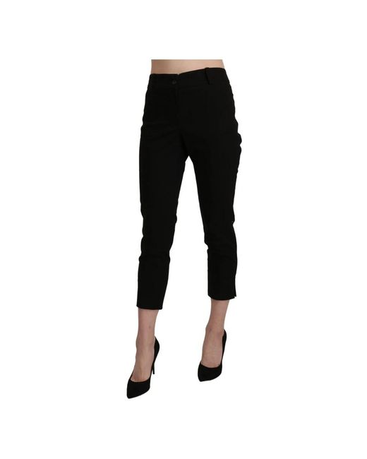 Bencivenga Black Cropped Trousers