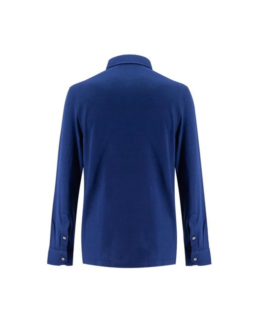 Drumohr Blue Polo Shirts for men